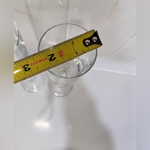 2 Harley Davidson Champagne Flutes Etched Glass Lead Crystal  Wedding Gift - Picture 4 of 8